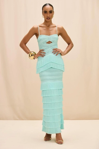 VESTIDO LONGO ALÇAS FINAS PATBO