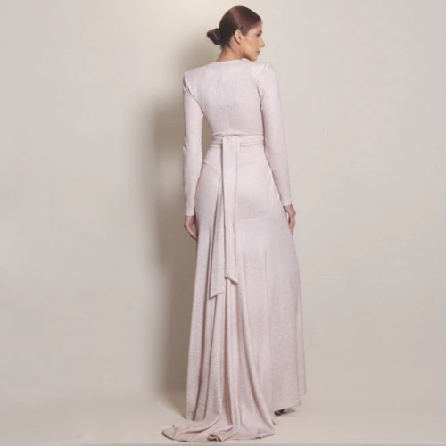 Vestido (gold silver) Longo com Fenda