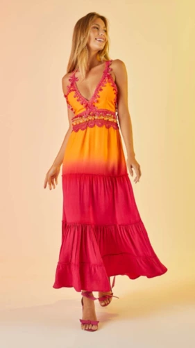 Vestido Longo Boho Chic Passanamaria