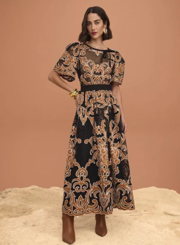 O Conjunto de Saia e Blusa Tela Cashemere