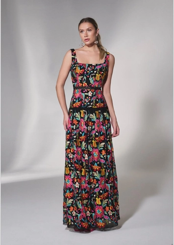 O Vestido Longo Estampa Floral