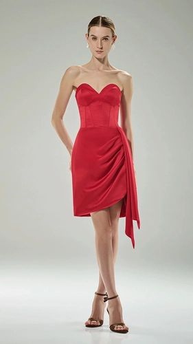 Vestido Coração Corset Drapeado