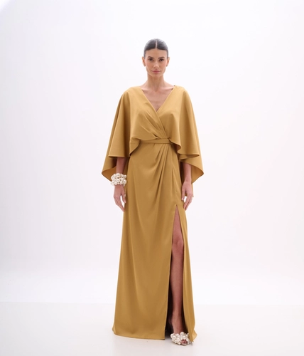 Vestido Longo Mostarda