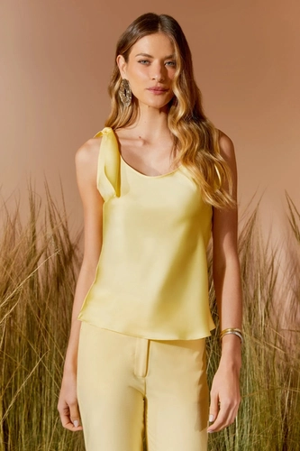 Blusa alça amarração Agilita