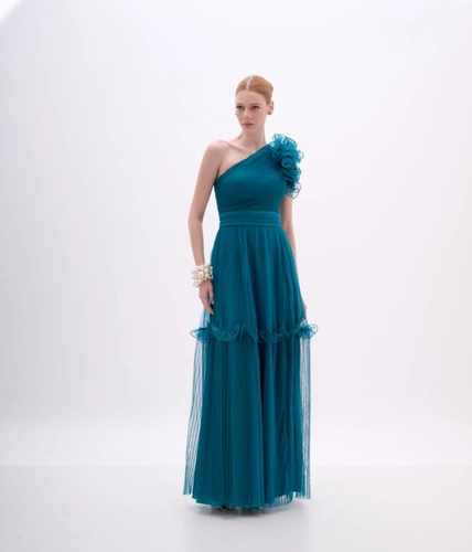 VESTIDO TULE PLISSADO ARTE SACRA