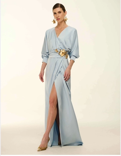 VESTIDO CINTO FLORAL ARTE SACRA